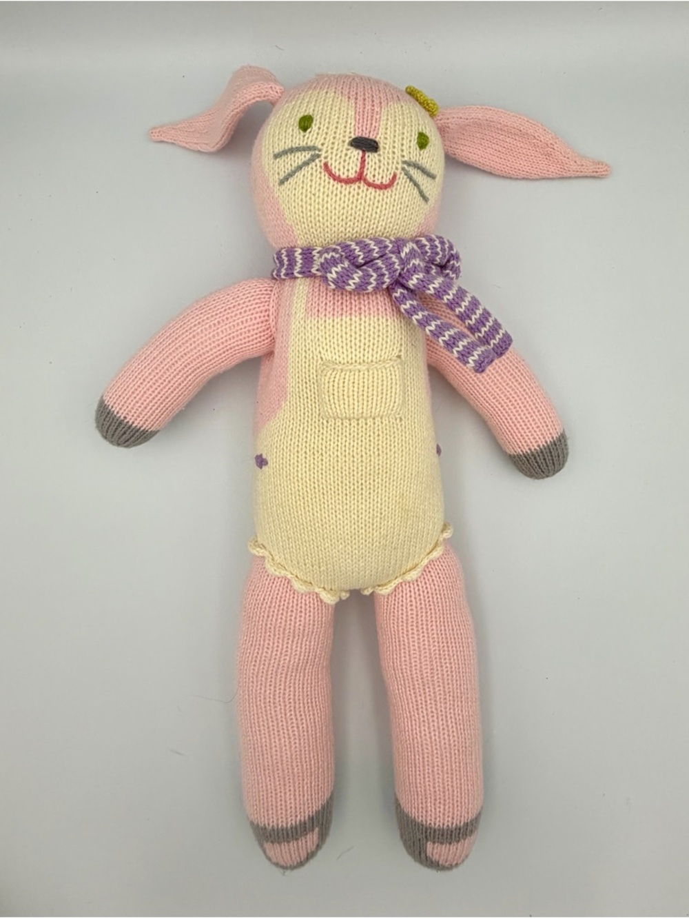 Plush Knit Animal & Doll Bundle - Pink, Lavender, Gray, Brown - Picture 6 of 6